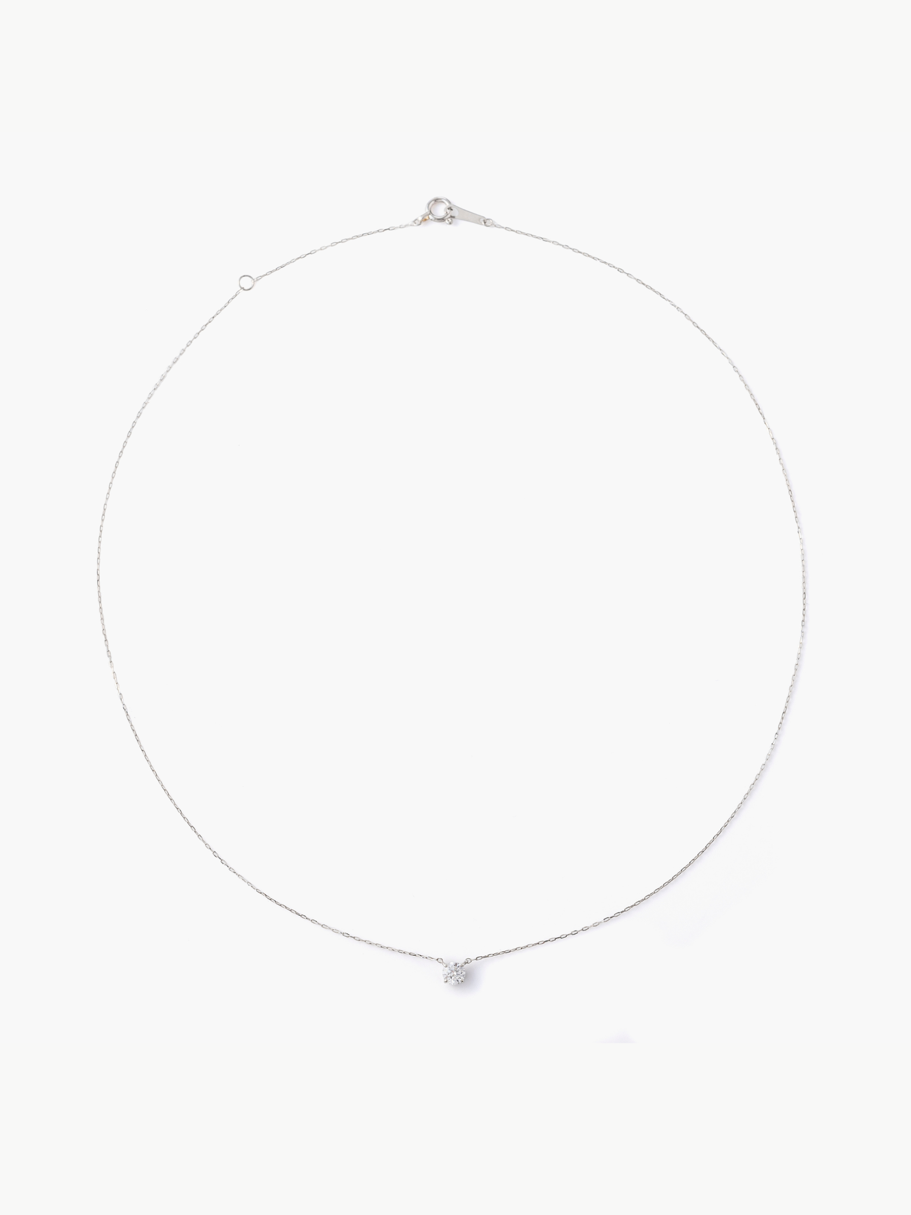 The necklace 0.2ct Pt全体画像(ラボグロウンダイヤモンドのネックレス)