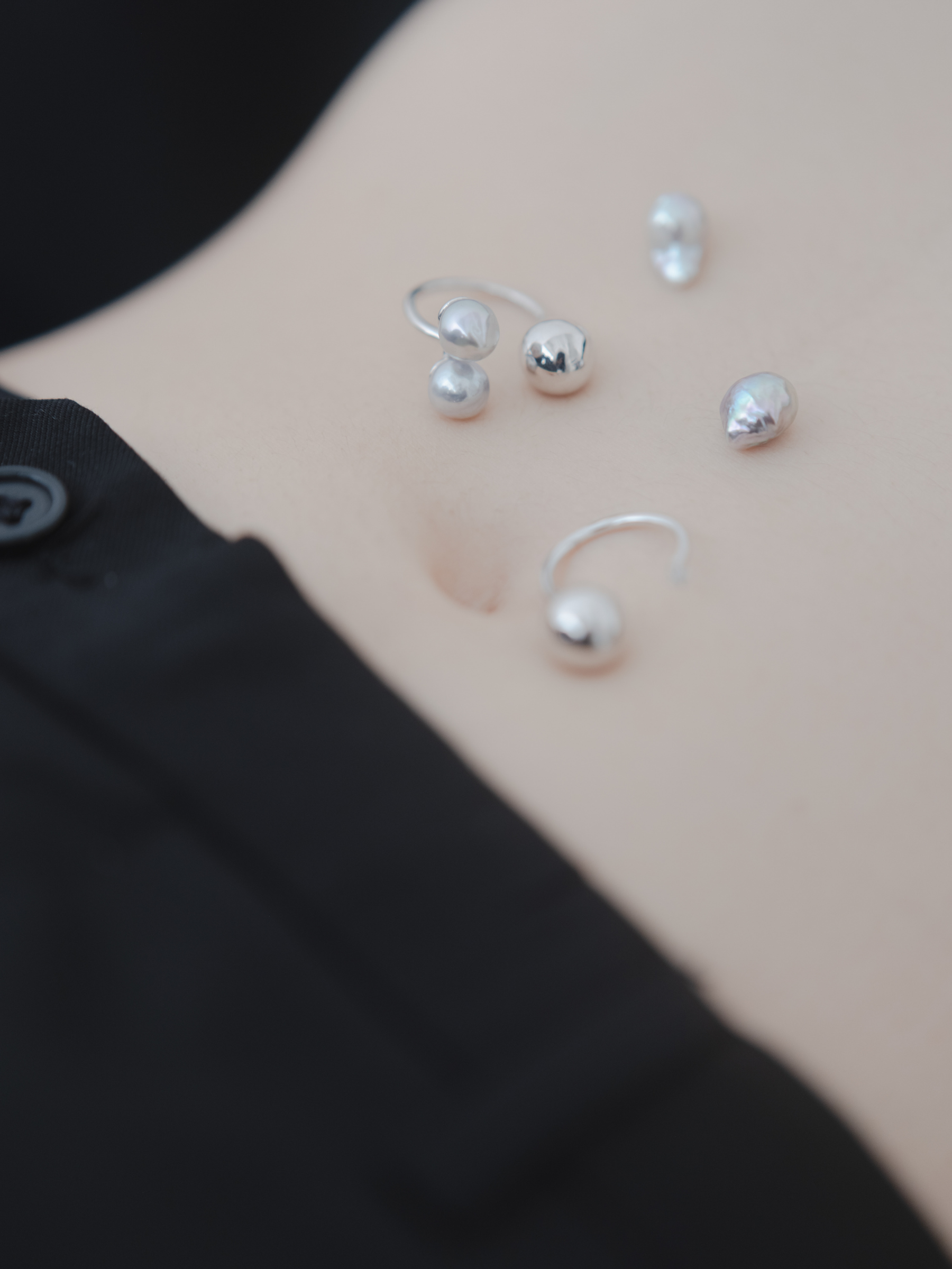 ANNA DIAMONDのCityコレクションのリング(都市鉱山由来の真円、ラボグロウンダイヤモンド、アコヤ真珠のリング)