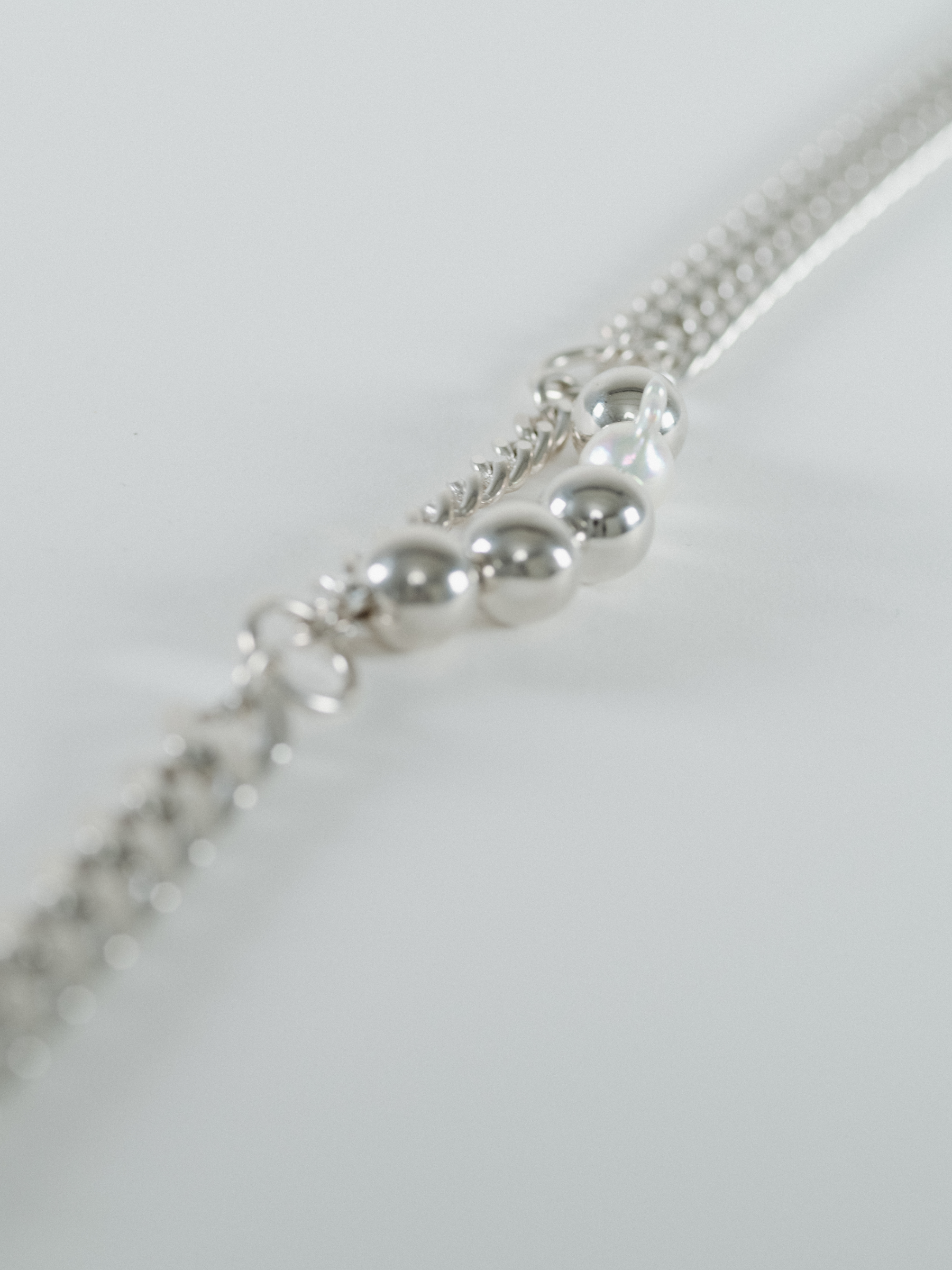 Reshine ball necklaceの拡大画像(都市鉱山由来の真円とアコヤ真珠のネックレス)