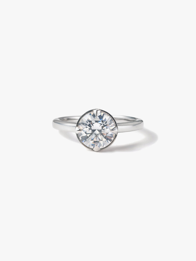 2ct Fortune Catch Ring 正面画像(ラボグロウンダイヤモンド2ctリング)