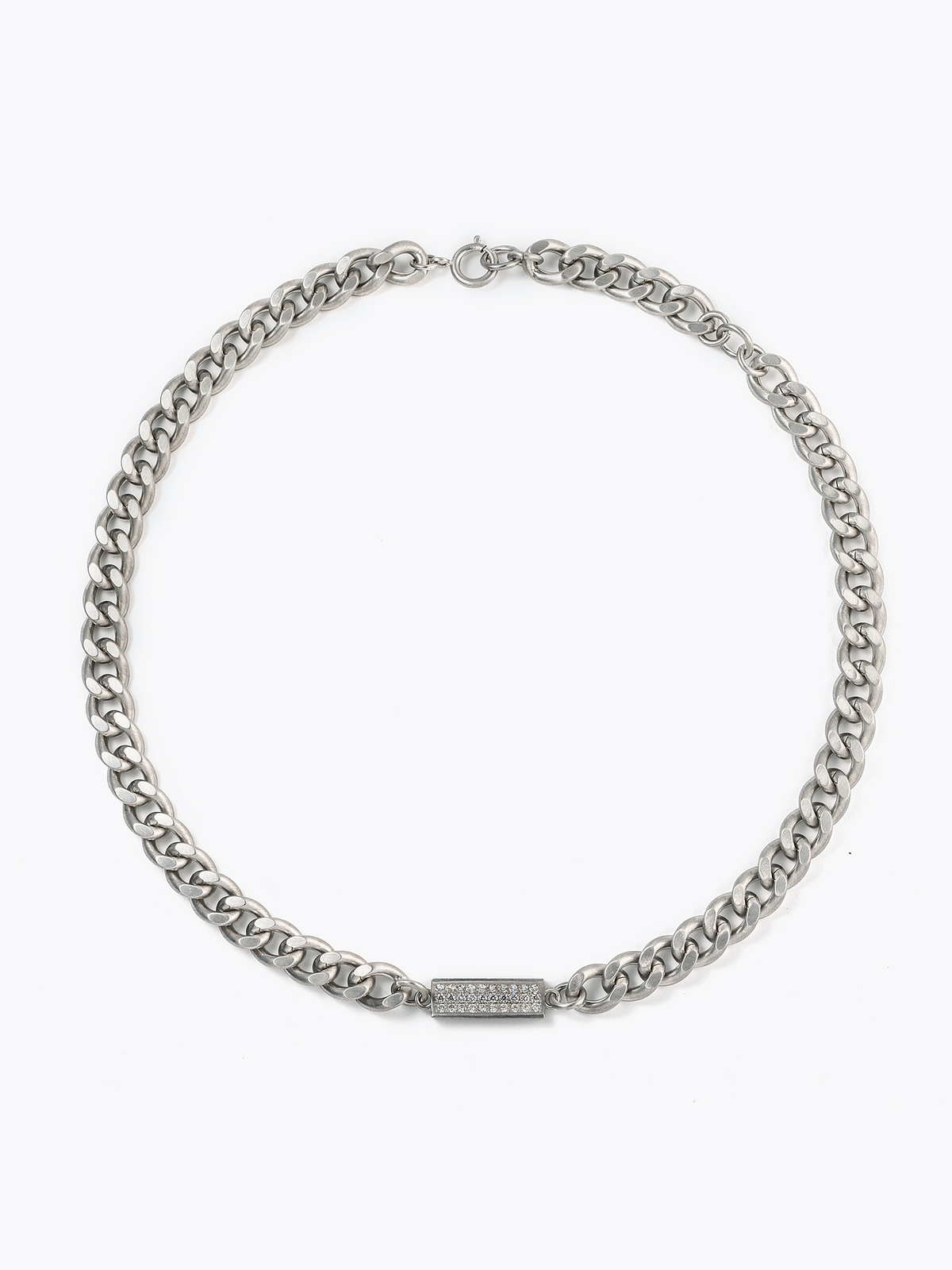 Reshine scratch necklace 30 labgrowndiamondsの全体画像(ラボグロウンダイヤモンドと都市鉱山由来のSV925のネックレス)
