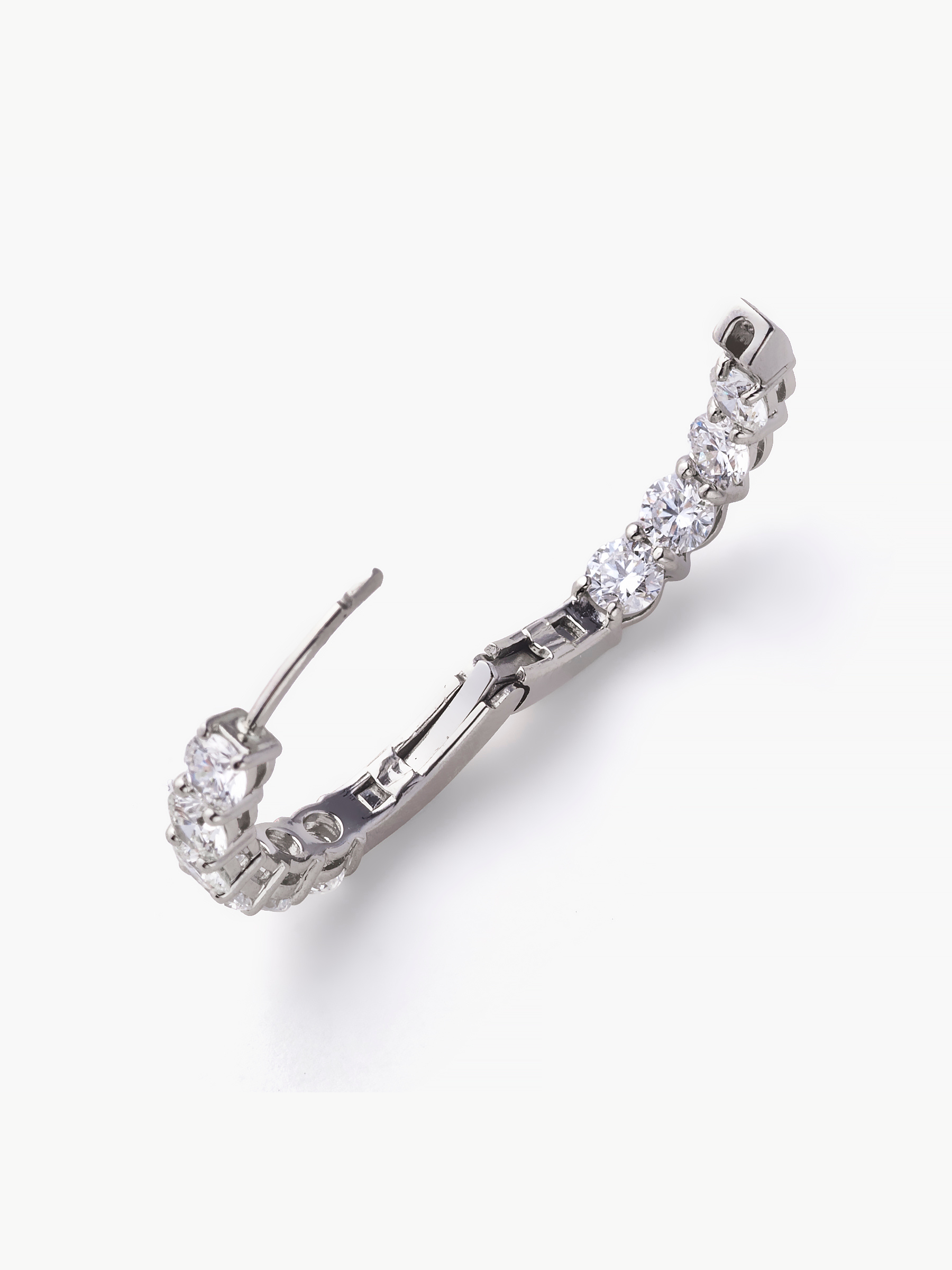 Hull eternity earrings 2ct Pt (pair) キャッチ画像(ラボグロウンダイヤモンドのフルエタニティリングイヤリング2ct)