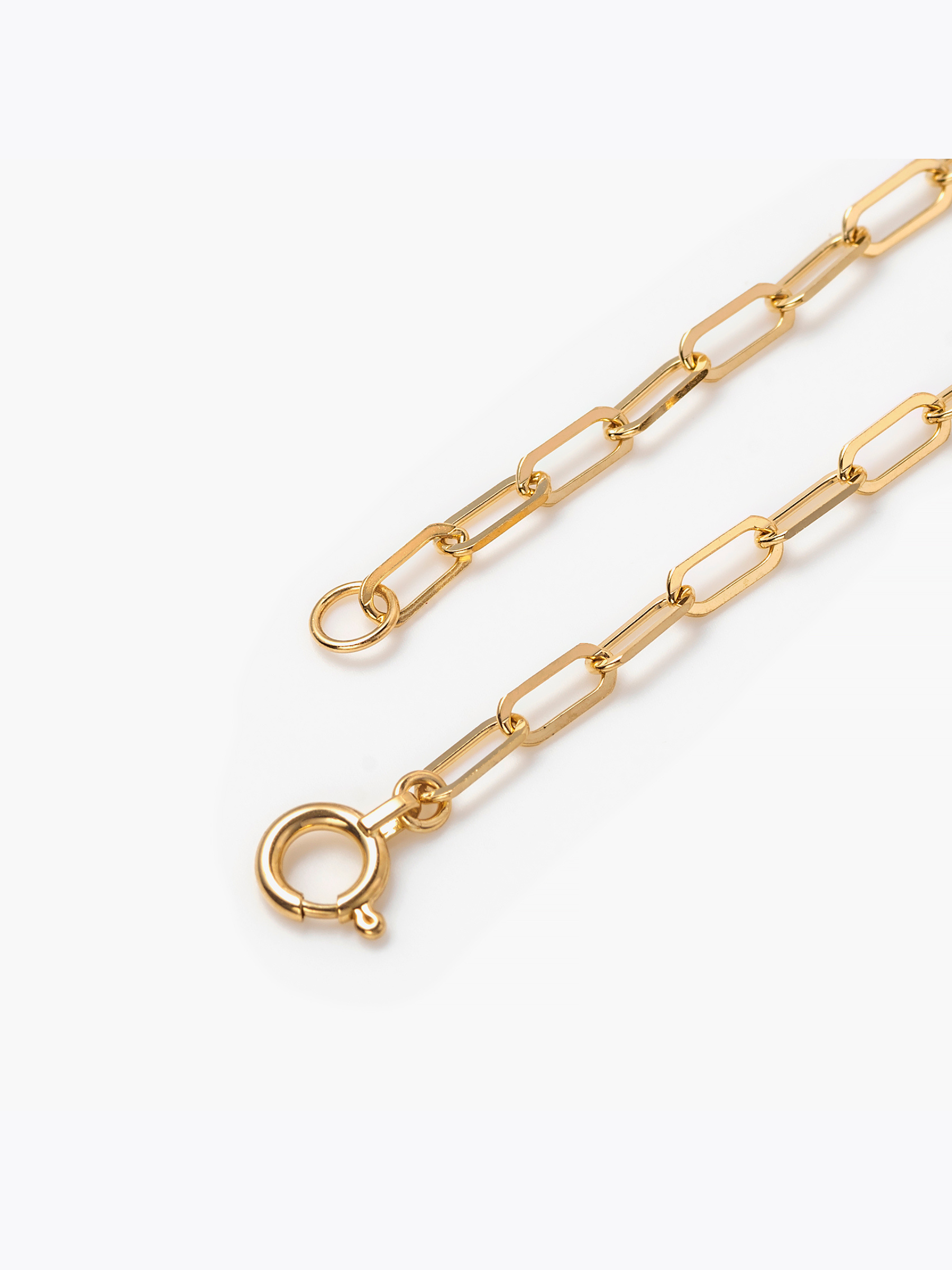 Mantel chain necklace 18KYGの留め具画像(18KYGとラボグロウンダイヤモンドのネックレス)