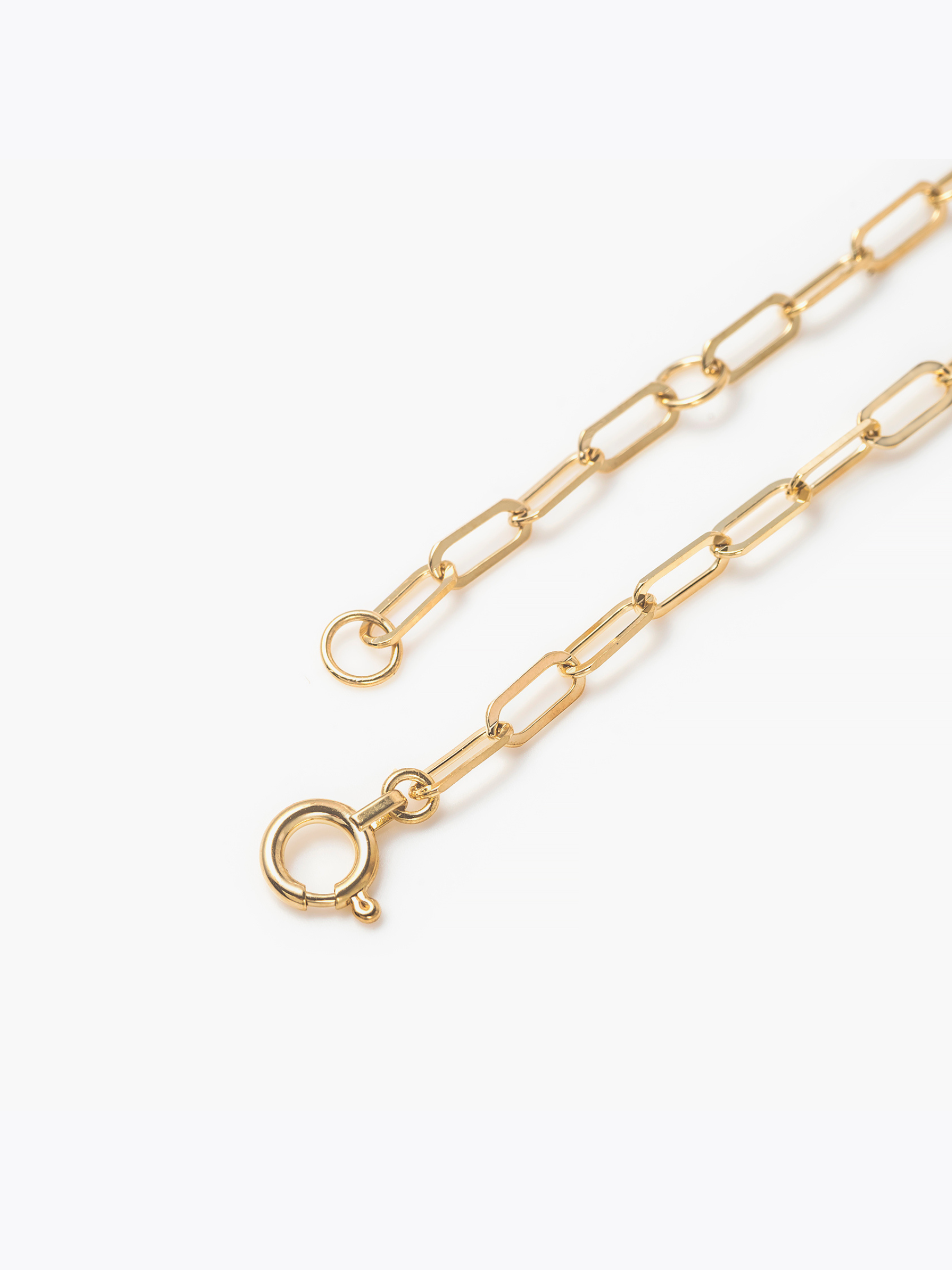 Mantel chain bracelet 18KYGの留め具画像(18KYGとラボグロウンダイヤモンドのブレスレット)