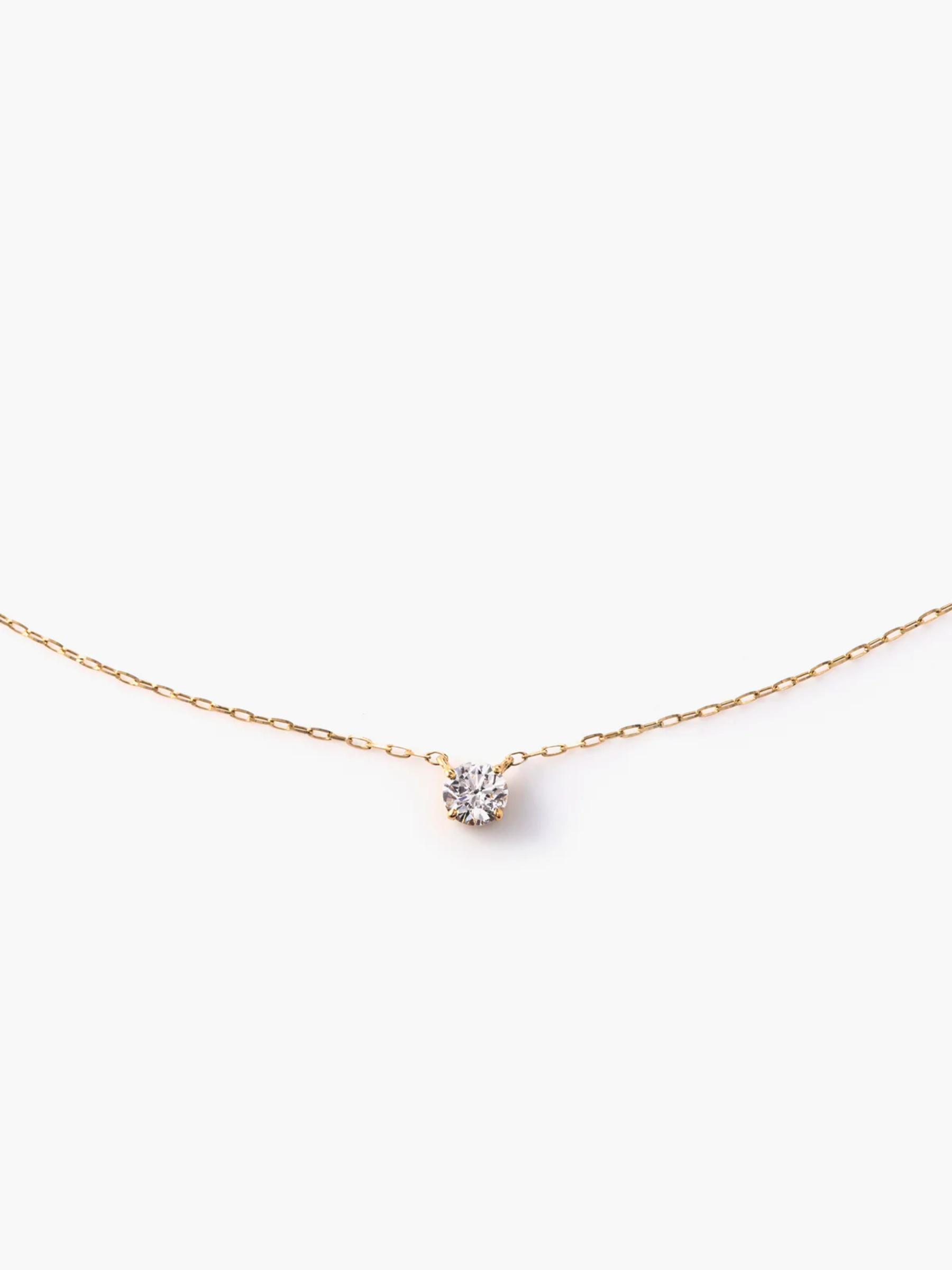 The necklace 0.3ct 18KYG画像(ラボグロウンダイヤモンドのネックレス)