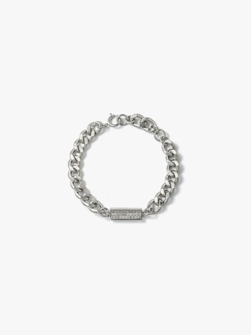 Reshine scratch bracelet 30 labgrowndiamondsの全体画像(ラボグロウンダイヤモンドと都市鉱山由来のSV925のブレスレット)