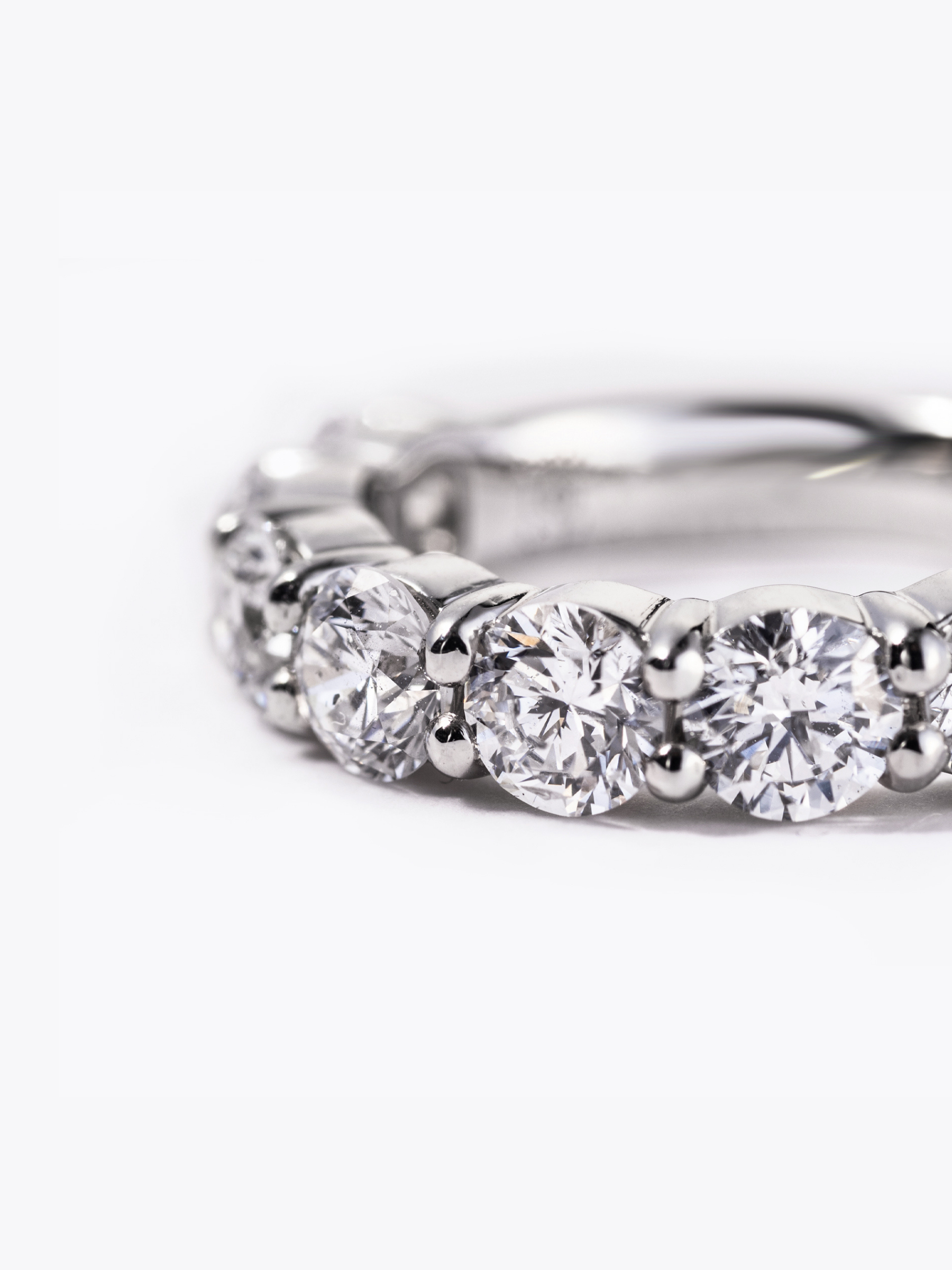 Half eternity ring 3ct Ptの拡大画像(ラボグロウンダイヤモンドのリング)