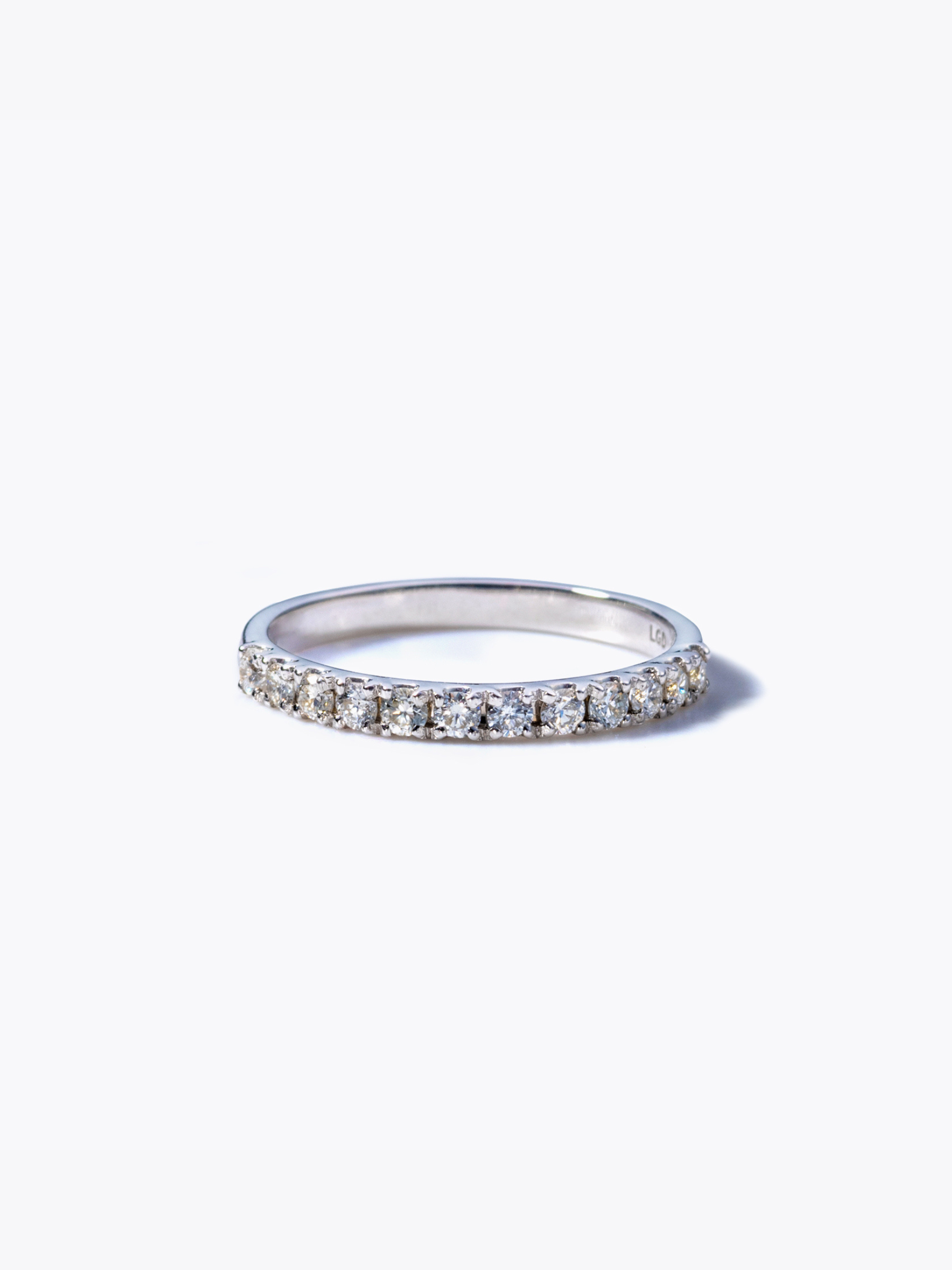 Lumière] Half eternity ring 0.3ct 10KWG – ANNA DIAMOND