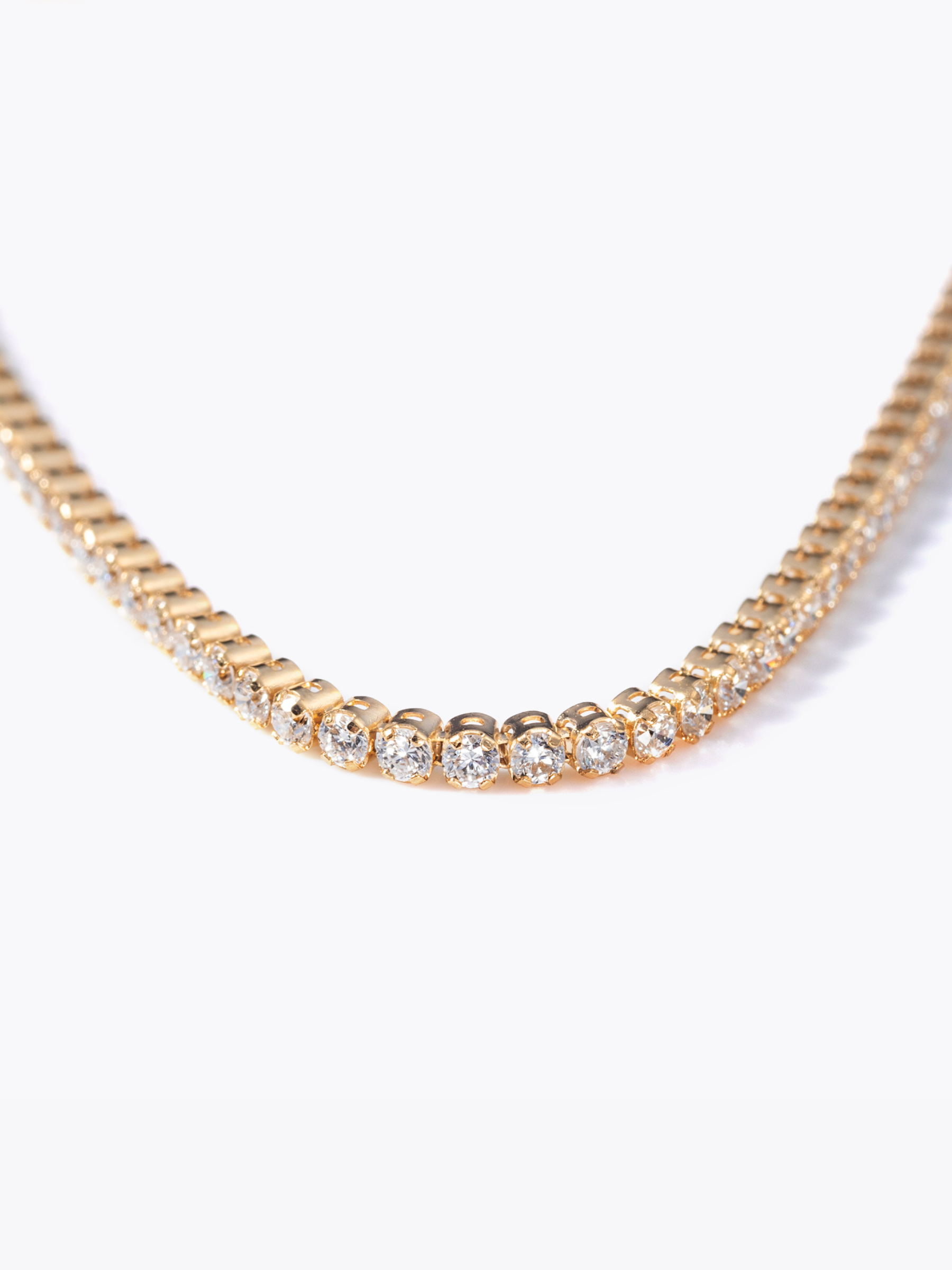 Tennis bracelet 18KYG  (total 2ct)の拡大画像(ラボグロウンダイヤモンドのテニスブレスレット)