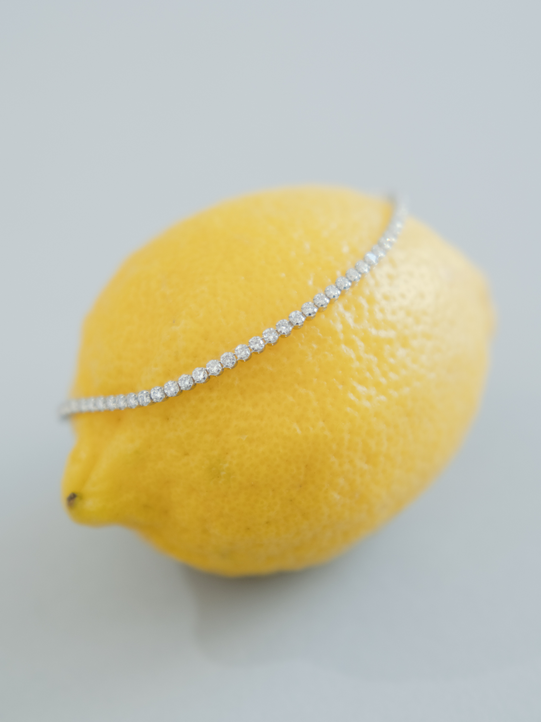 Tennis bracelet Pt  (total 2ct)の撮影画像(ラボグロウンダイヤモンドのテニスブレスレット)