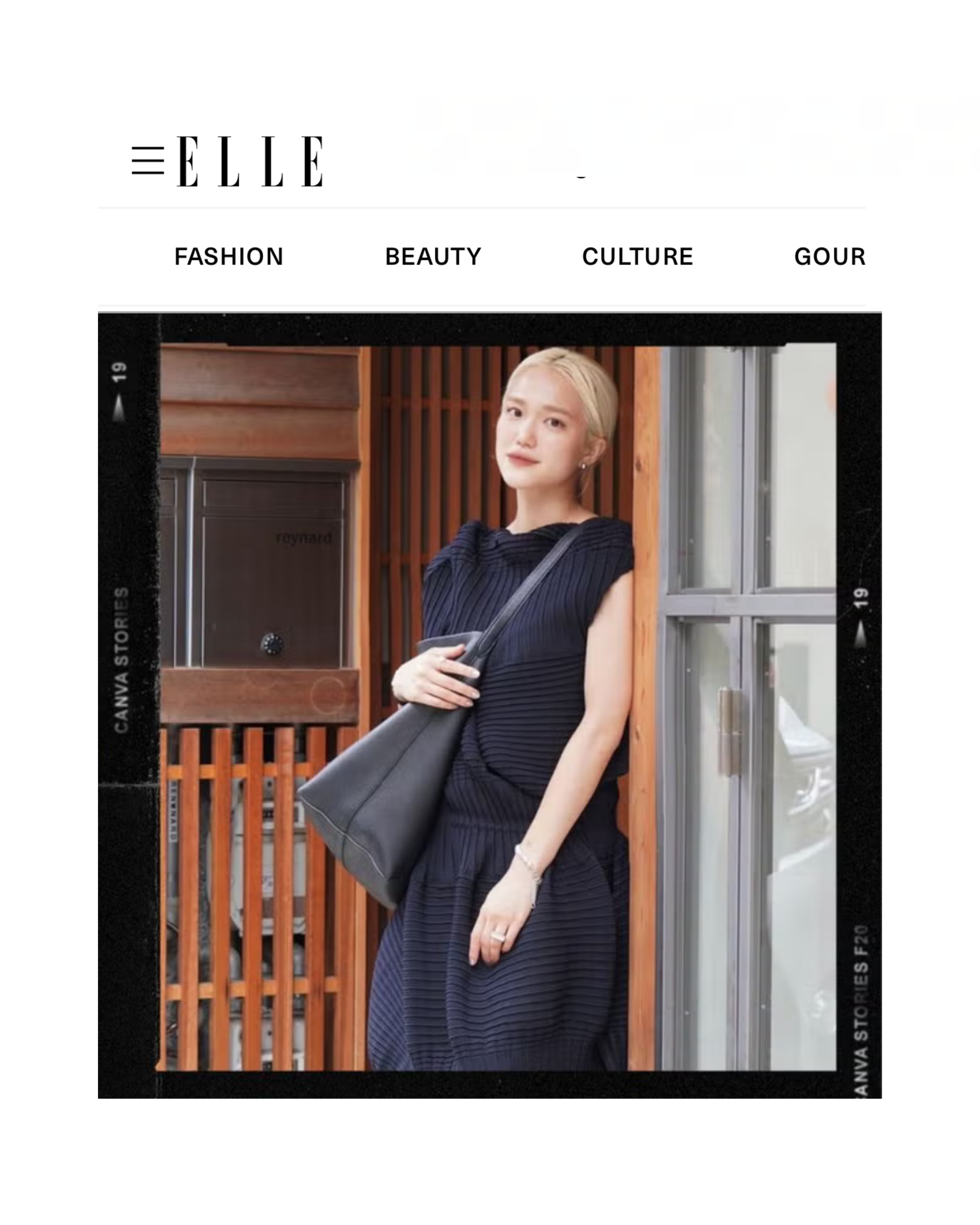 代表 森が雑誌ELLE (デジタル)『Tokyo Fashionista』に掲載されました
