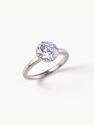  2ct Fortune Catch Ring　上向き画像（ラボグロウンダイヤモンド2ctリング）