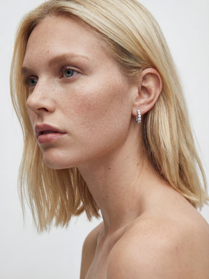 [Lumière] Full eternity earrings 1.2ct Pt (pair)