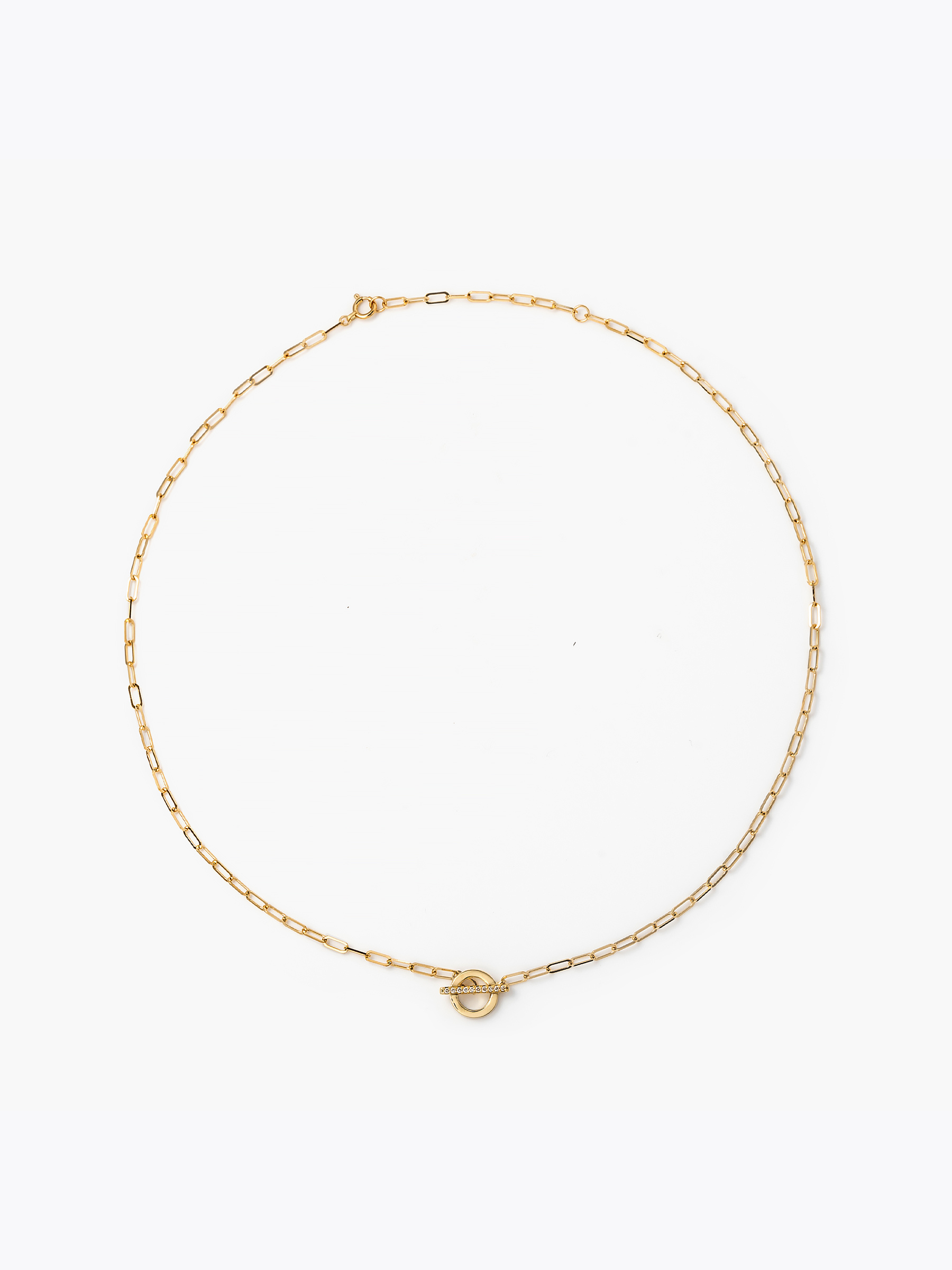 [Lumière] Mantel chain necklace 18KYG