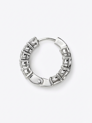 [Lumière] Full eternity earrings 1.2ct Pt (pair)