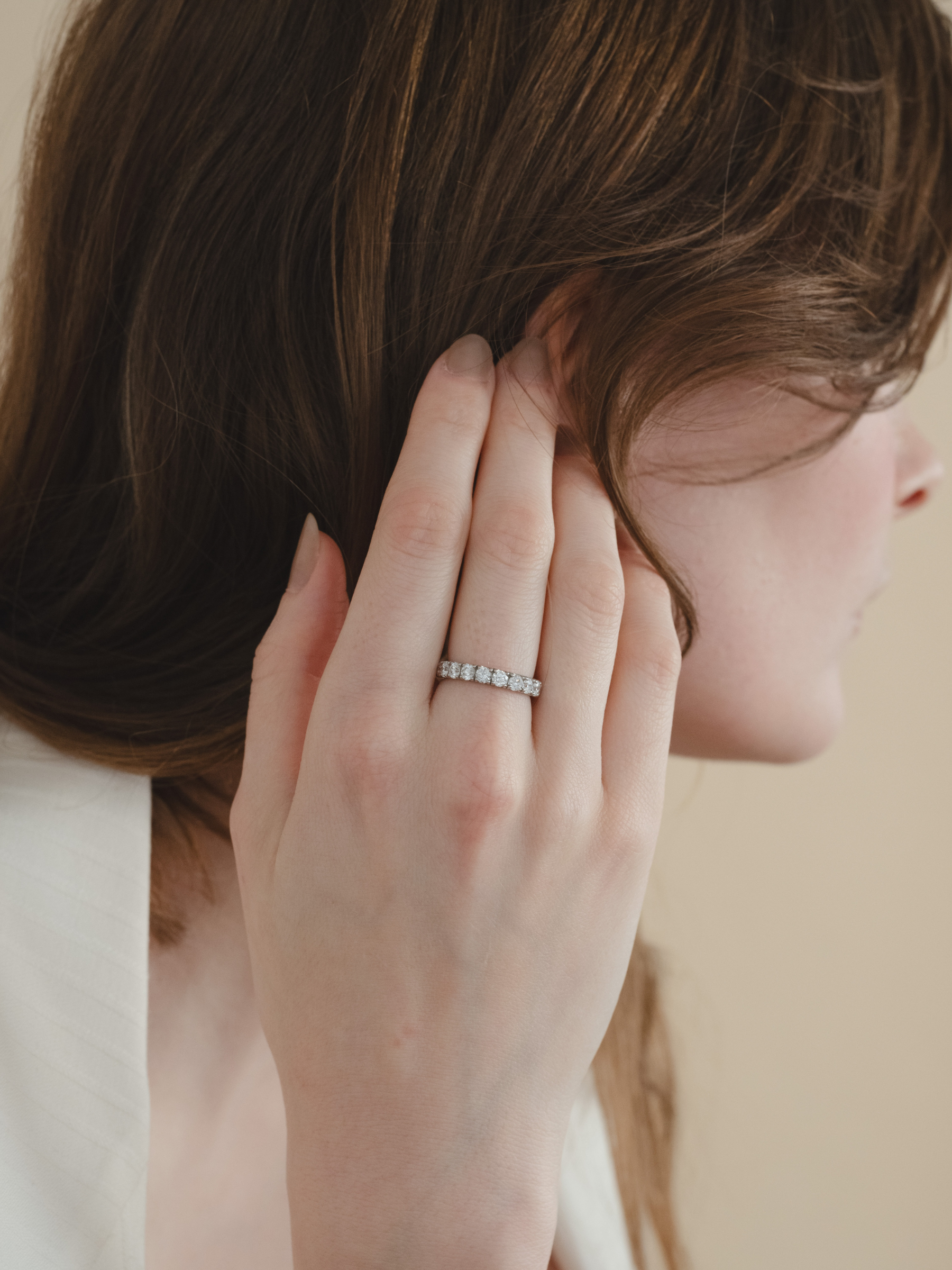 [Lumière] Full eternity ring 2ct Pt