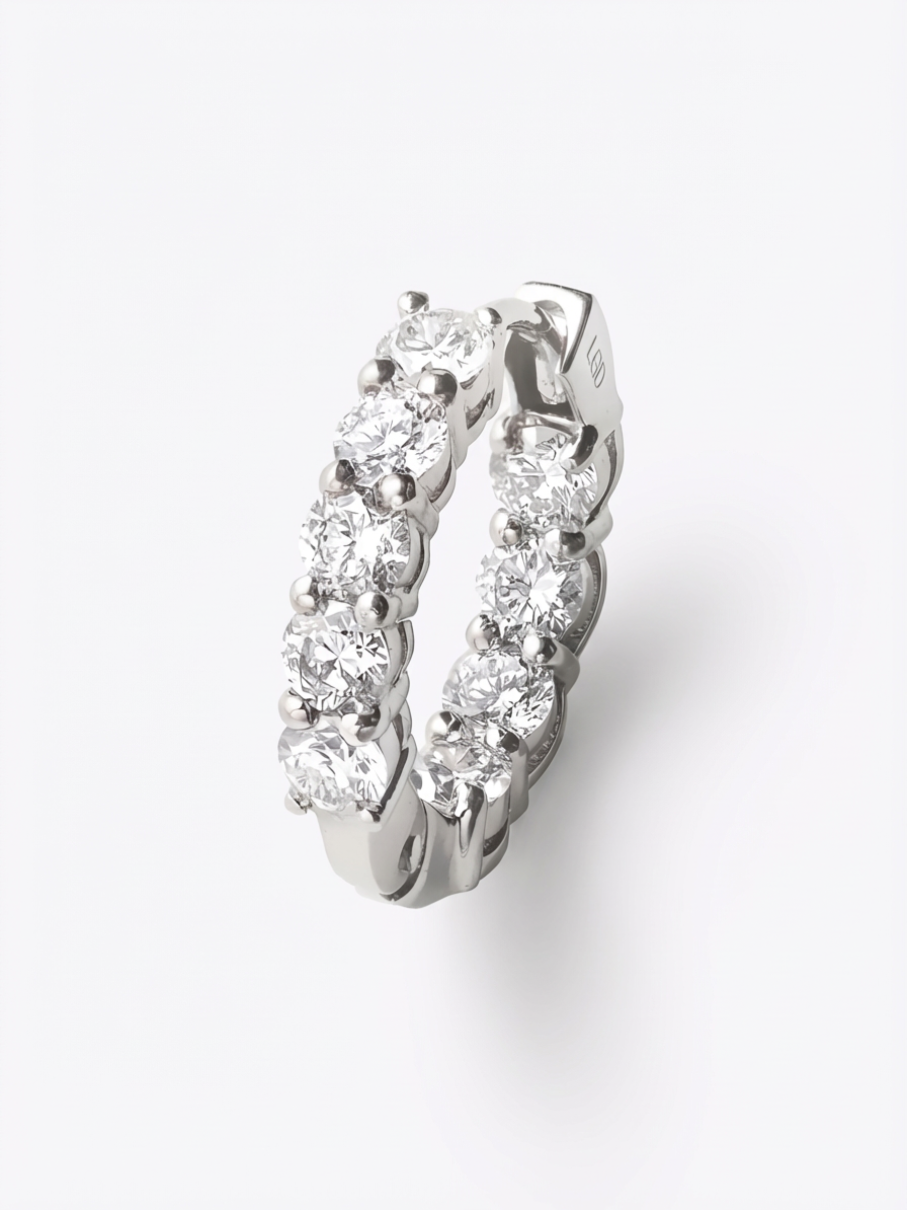 [Lumière] Full eternity earrings 1.2ct Pt (pair)