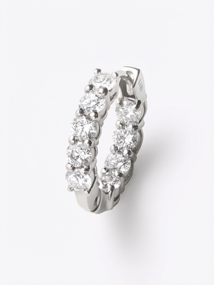 [Lumière] Full eternity earrings 1.2ct Pt (pair)