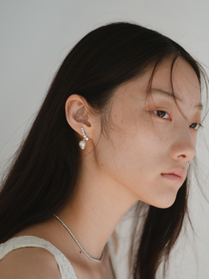 [Lumière] Tennis Necklace Pt (total 5ct)