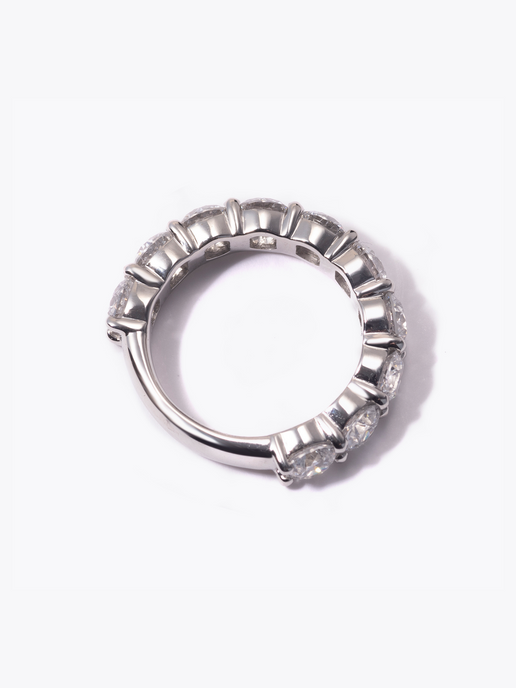 [Lumière] Half eternity ring 3ct Pt (size#9) Quick Delivery