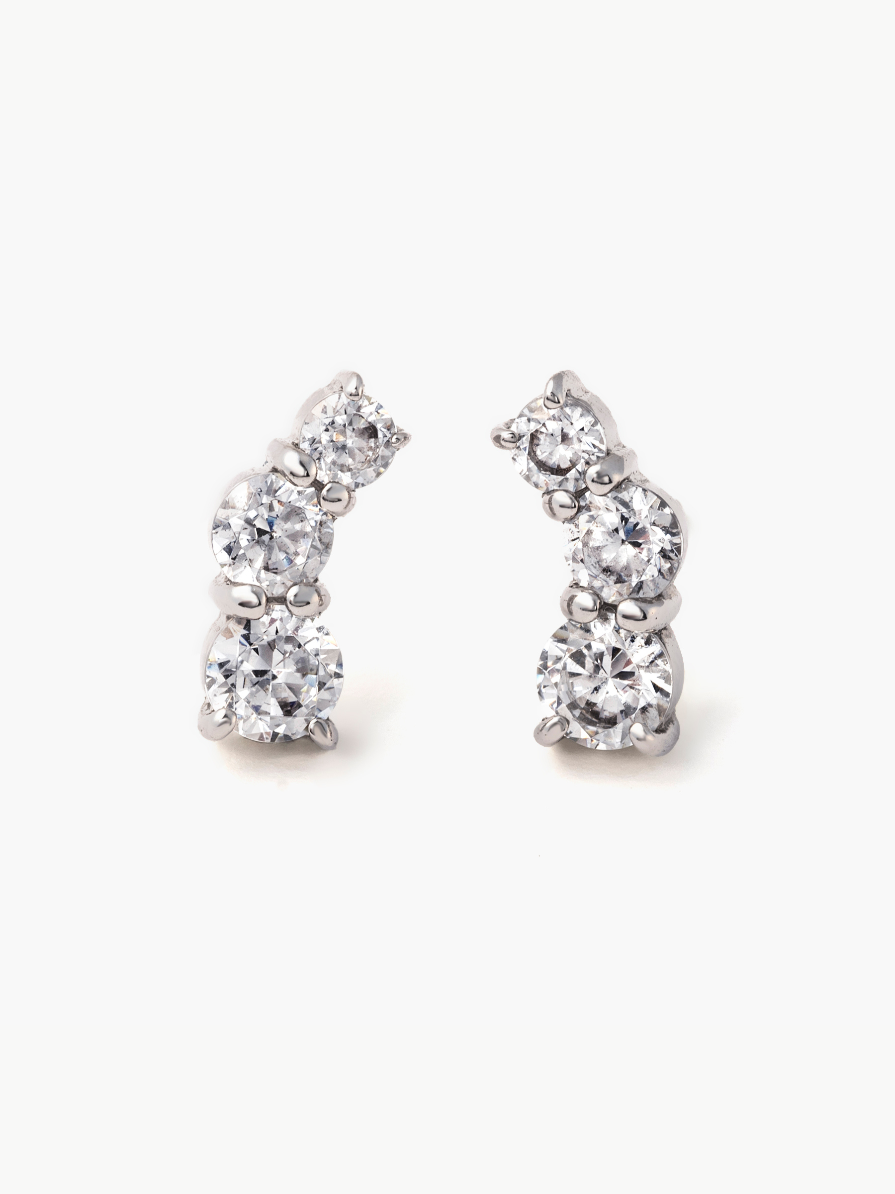 [Fluidity of Love]  Fluid diamond earrings (pair)