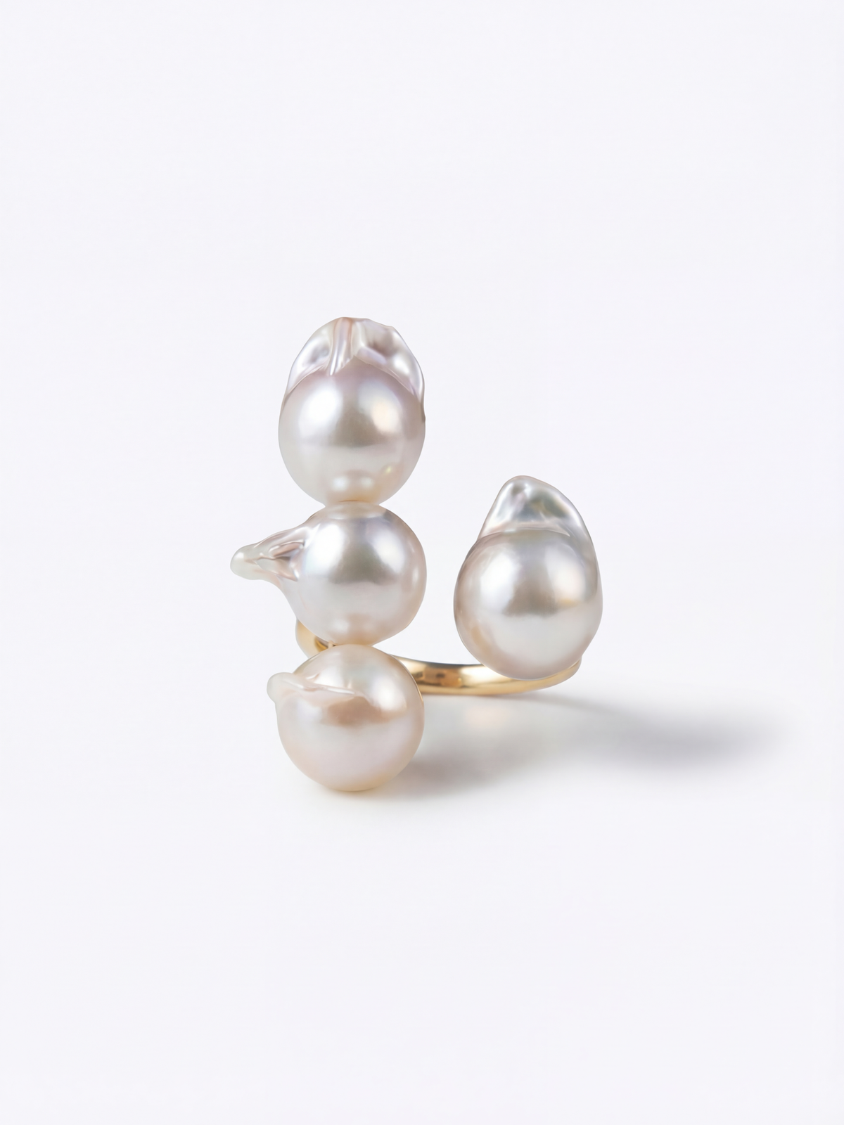 [Unique Akoya Pearl] Akoya pearl open ring