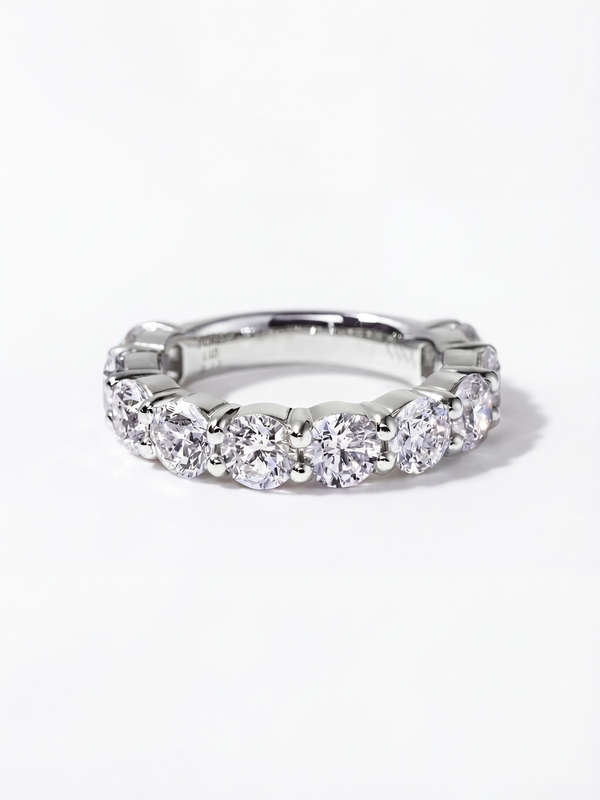 [Lumière] Half eternity ring 3ct Pt