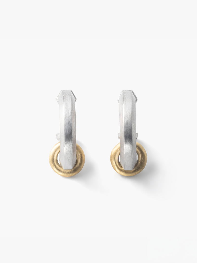 [Rokka] Rokka hoop earrings with Petit Gold "en"