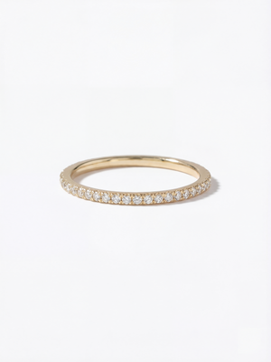 [Lumière] Half eternity ring 0.14ct 10K
