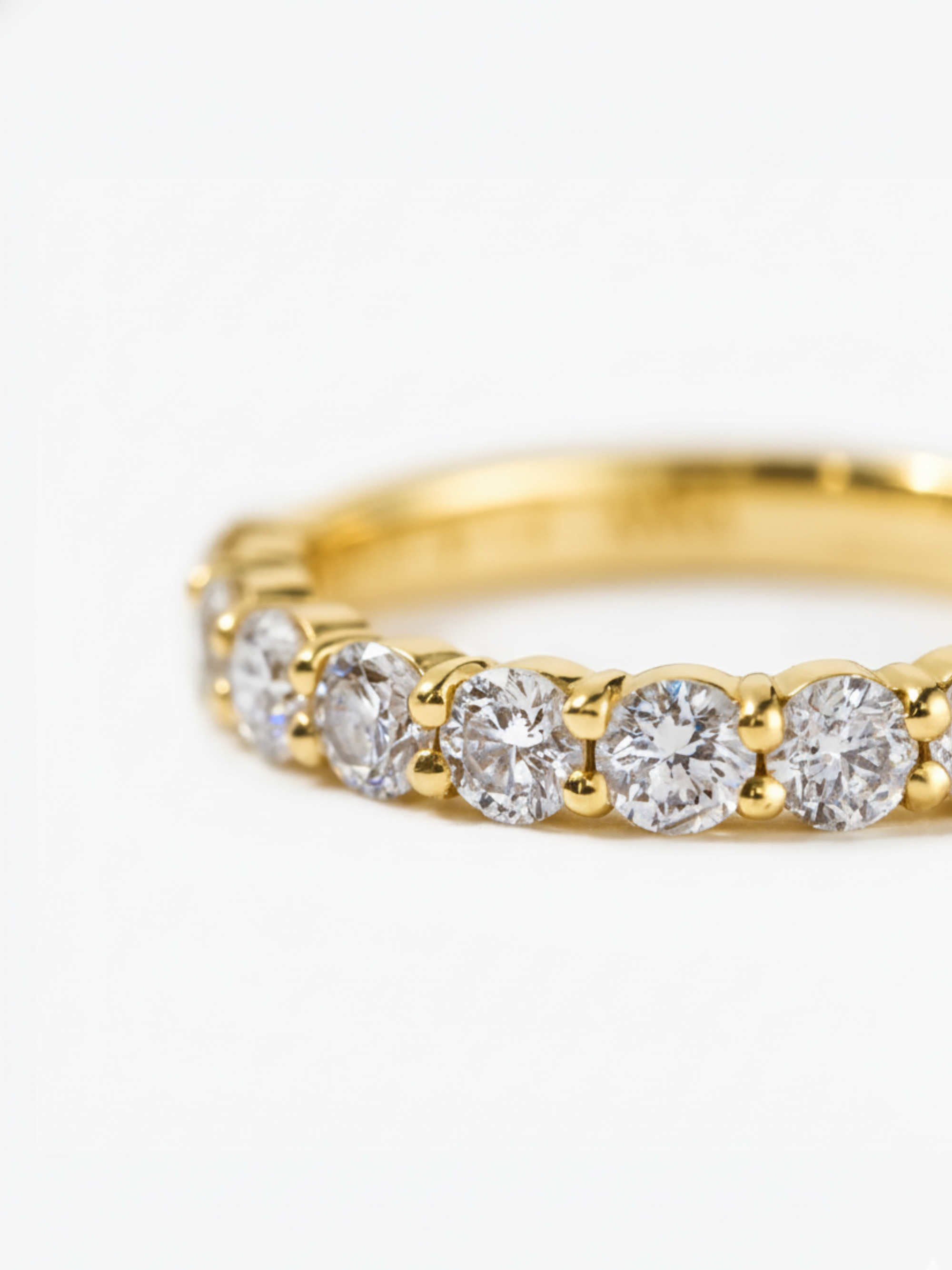 [Lumière] Half eternity ring 1ct 18KYG