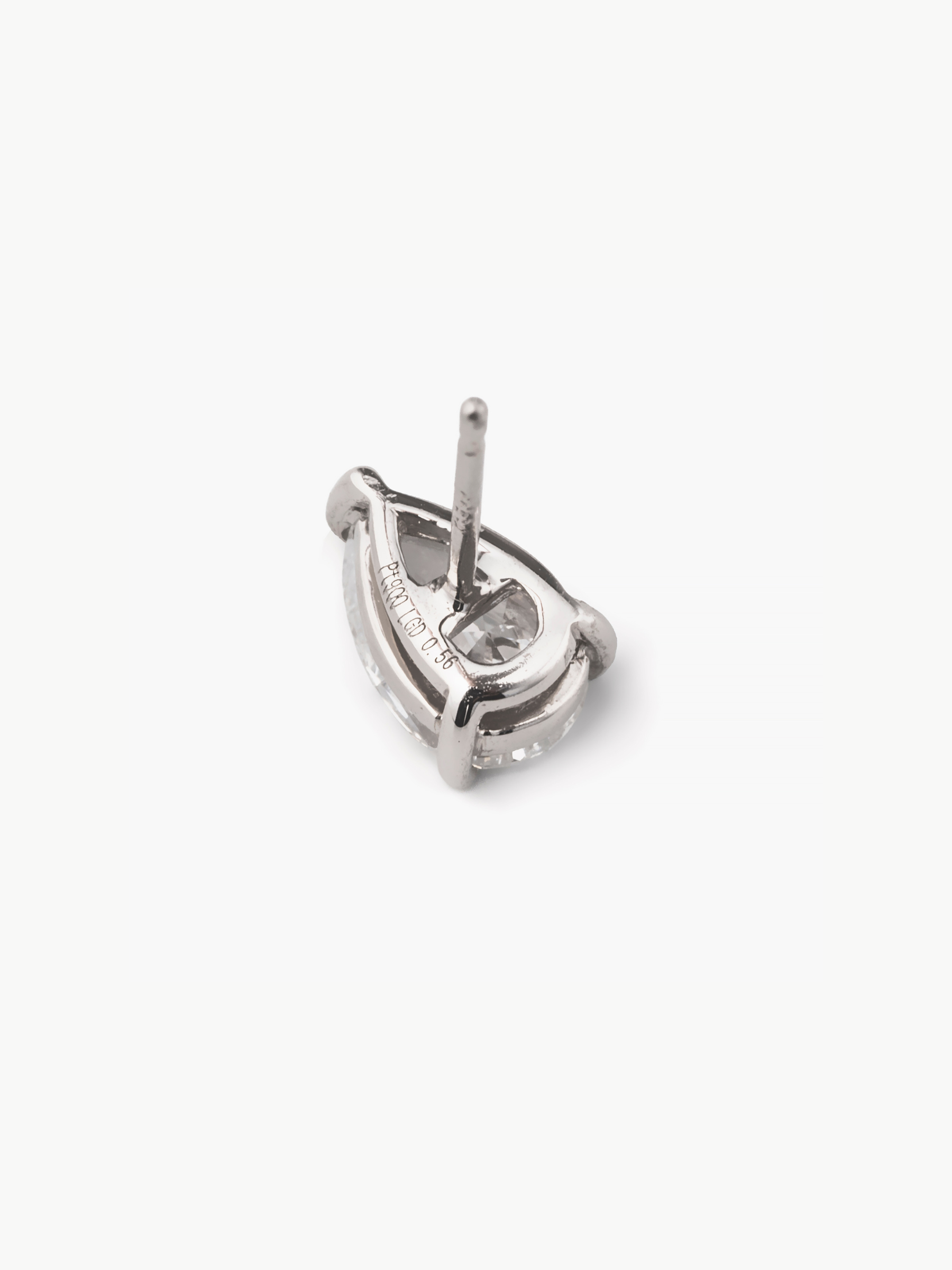 [Lumière] The earrings Pt 0.5ct - Pear