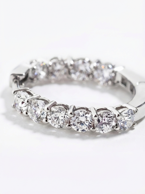 [Lumière] Full eternity earrings 2ct (pair)