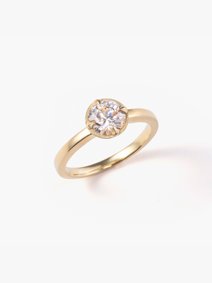 1ct Fortune Catch Ring　上向き画像（ラボグロウンダイヤモンド1ctリング）