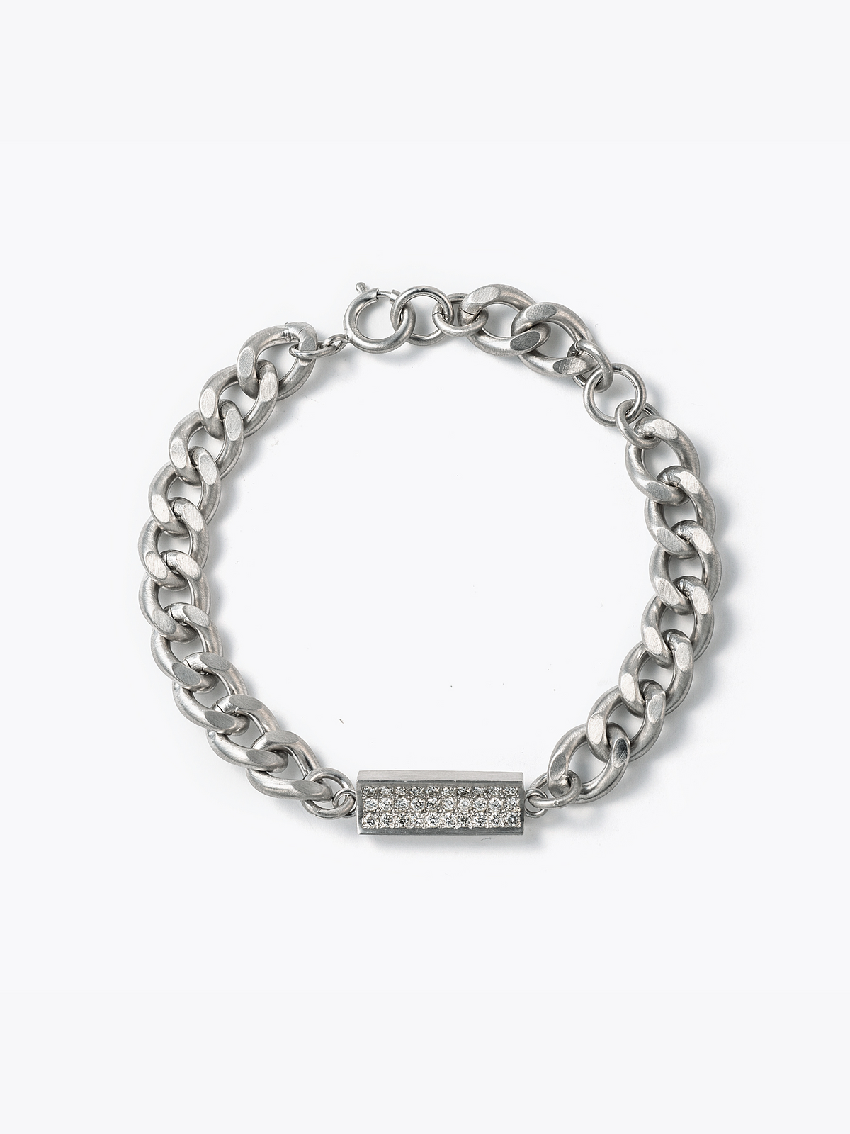 Reshine scratch bracelet 30 labgrowndiamondsの全体画像（ラボグロウンダイヤモンドと都市鉱山由来のSV925のブレスレット）