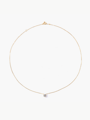 The necklace 0.3ct 18KYG全体画像（ラボグロウンダイヤモンドのネックレス）