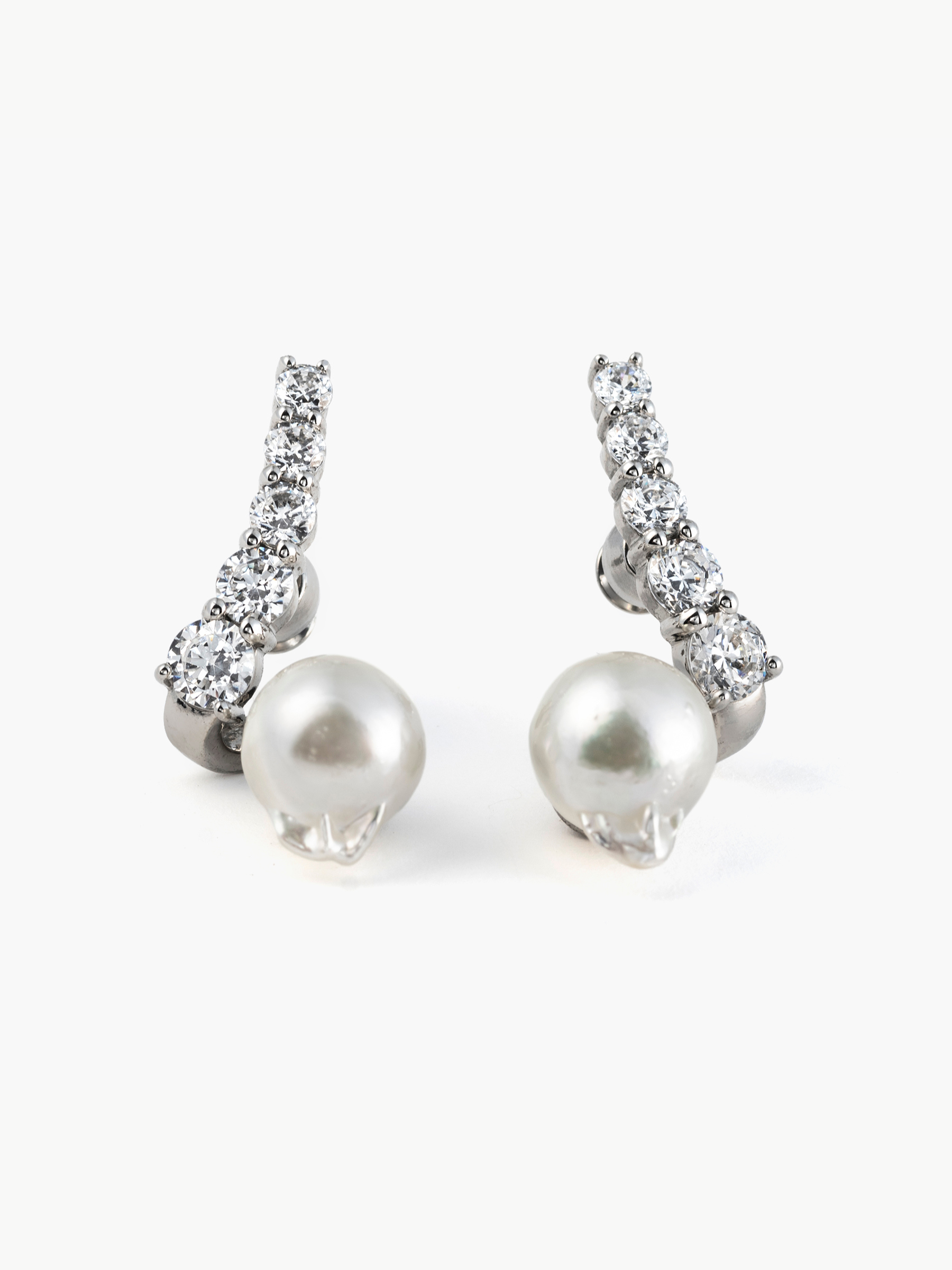 [Fluidity of Love] Fluid pearl earrings (pair)