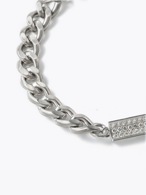 Reshine scratch bracelet 30 labgrowndiamondsのチェーン画像（ラボグロウンダイヤモンドと都市鉱山由来のSV925のブレスレット）