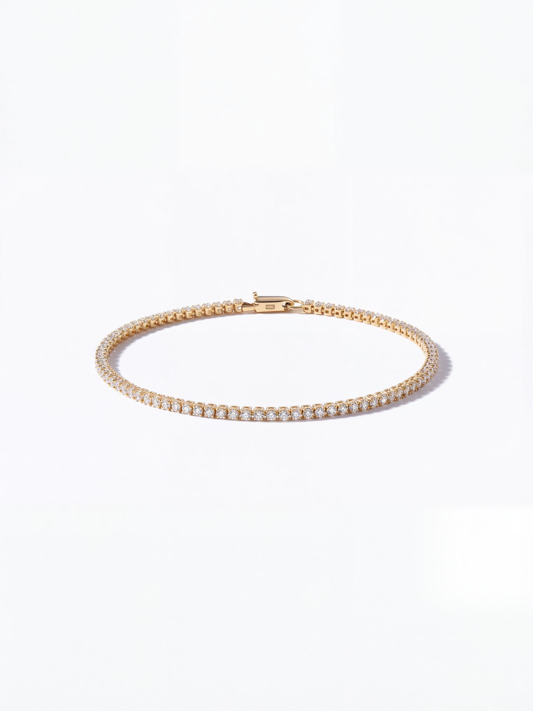 [Lumière] Tennis bracelet 18KYG  (total 2ct)