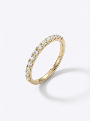 [Lumière] Half eternity ring 0.3ct 10K