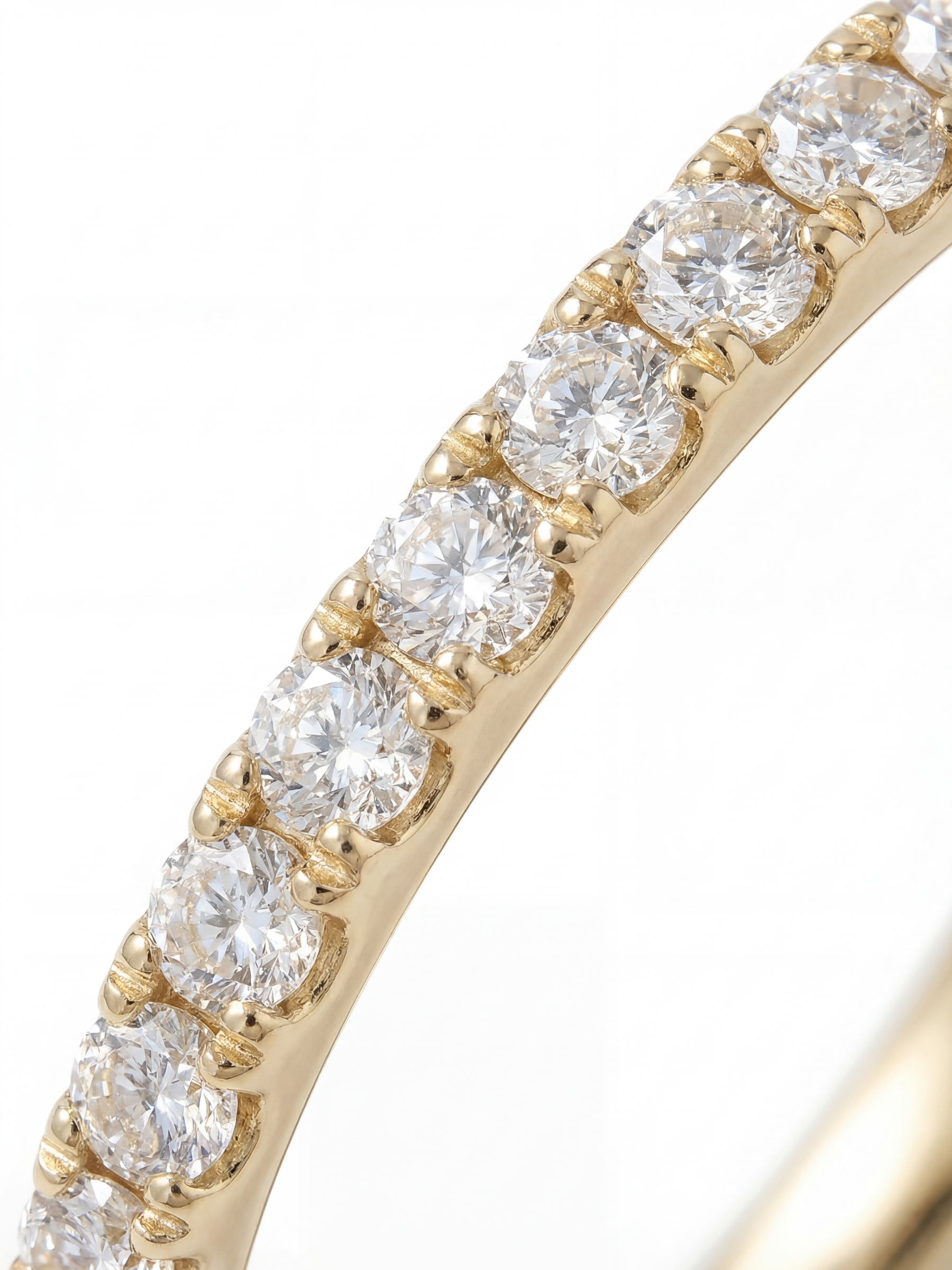 [Lumière] Half eternity ring 0.14ct 10K