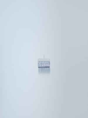 Reshine scratch earrings 30 labgrowndiamonds (Pair)の全体画像（ラボグロウンダイヤモンドと都市鉱山由来のSV925のイヤリング）