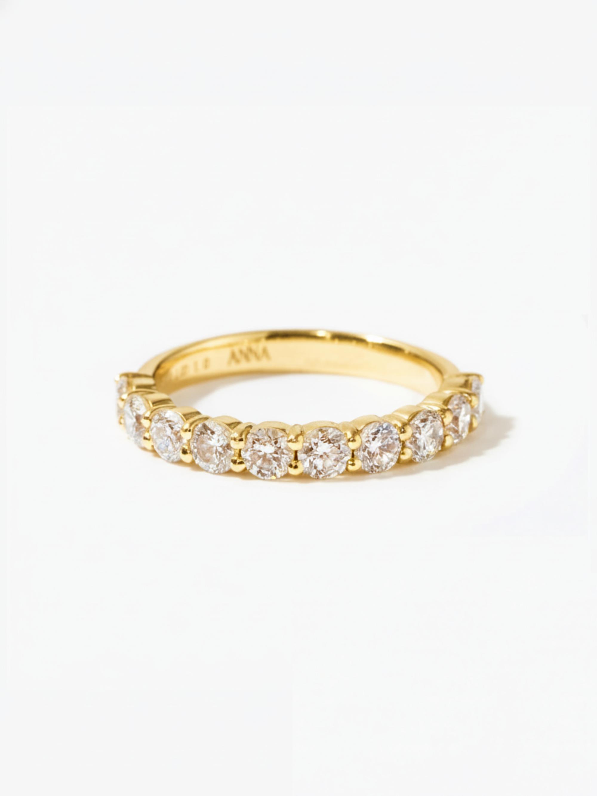 [Lumière] Half eternity ring 1ct 18KYG