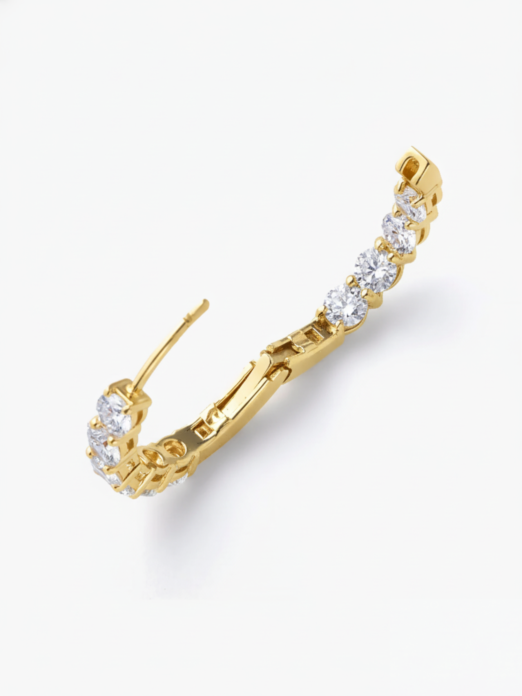 [Lumière] Full eternity earrings 2ct 18KYG (pair)