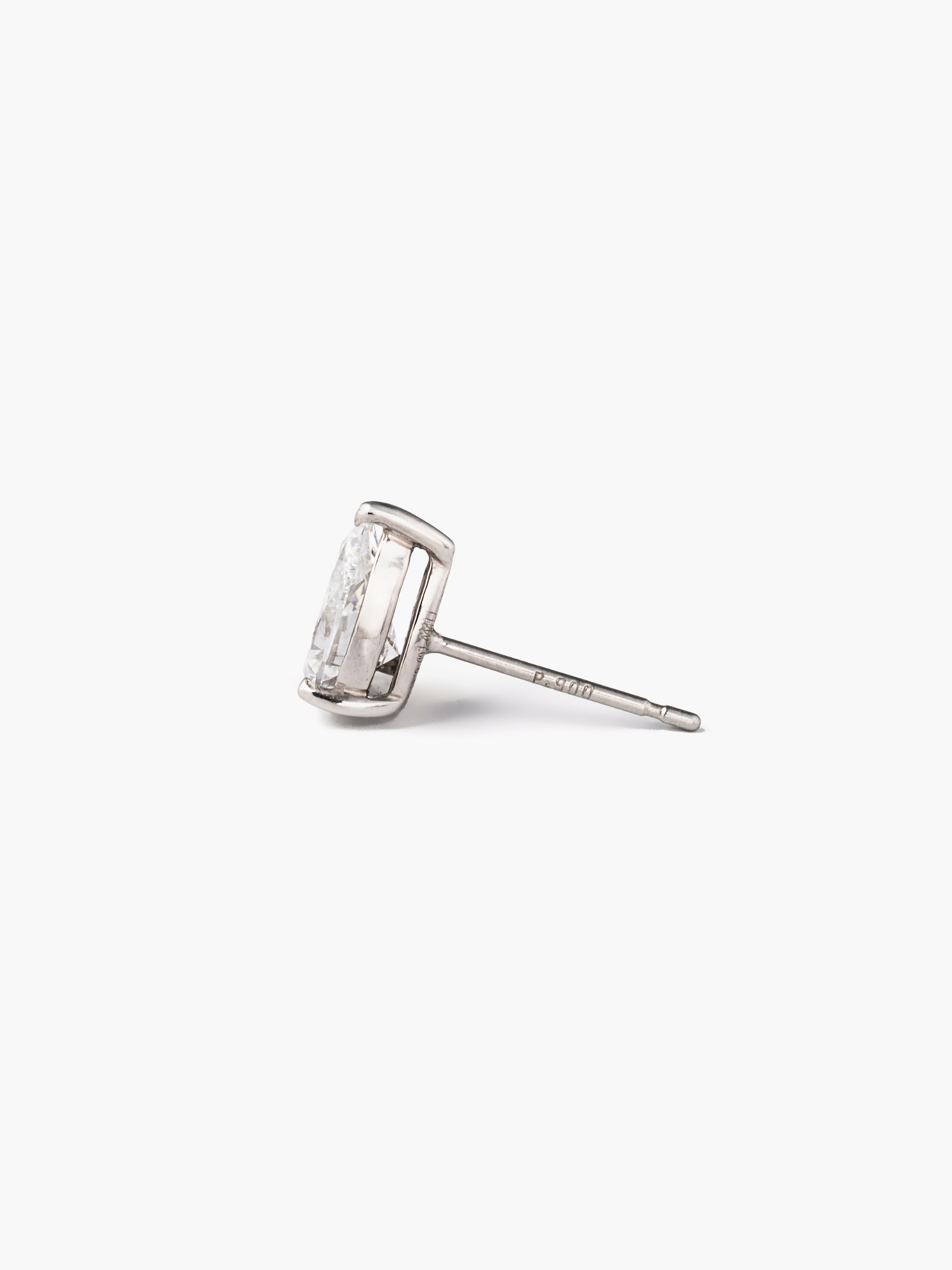 [Lumière] The earrings Pt 0.5ct - Pear