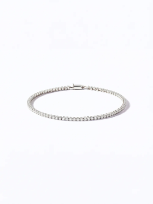 Quick Delivery [Lumière] Tennis bracelet Pt  (total 2ct)