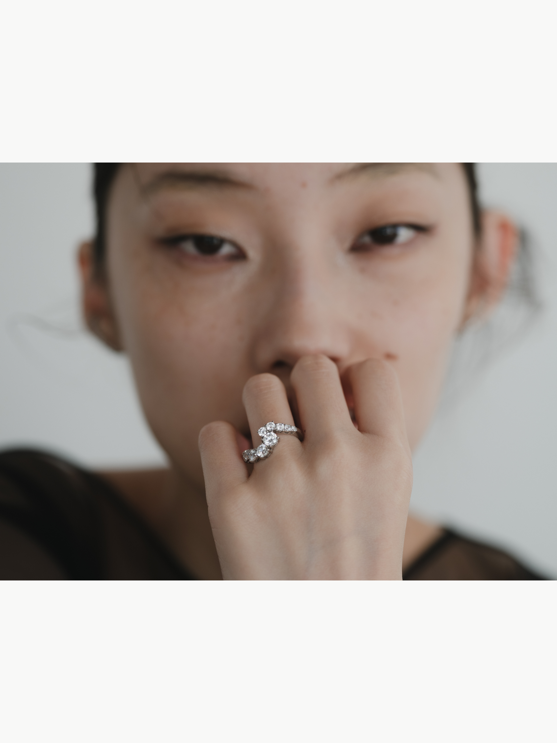 [Fluidity of Love] Fluid diamond ring 0.5ct