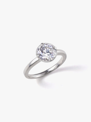  2ct Fortune Catch Ring　上向き画像（ラボグロウンダイヤモンド2ctリング）