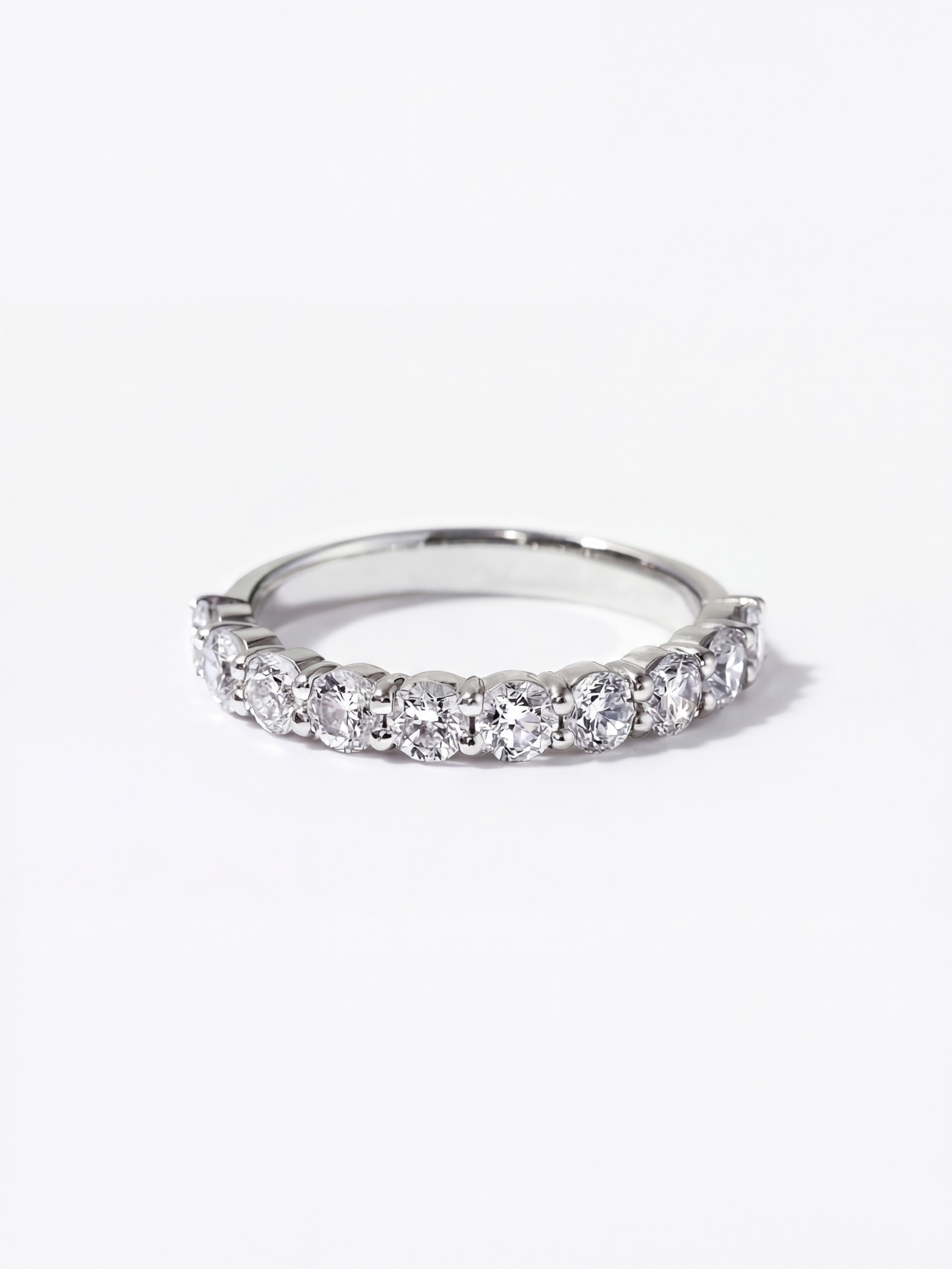 [Lumière] Half eternity ring 1ct Pt