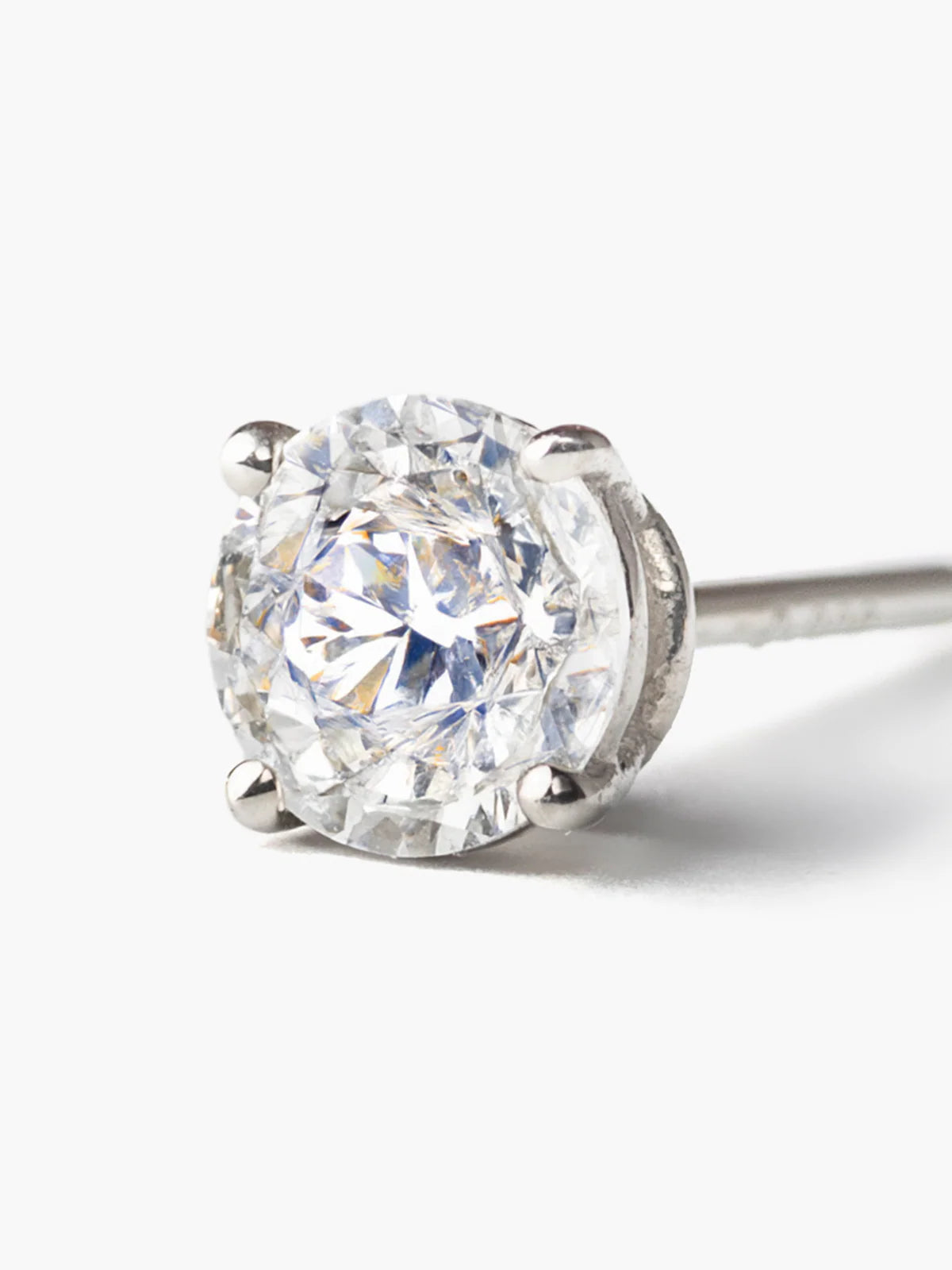 The earrings 0.3ct×2 (total 0.6ct) (pair)18KWGの拡大画像（ラボグロウンダイヤモンドのイヤリング）