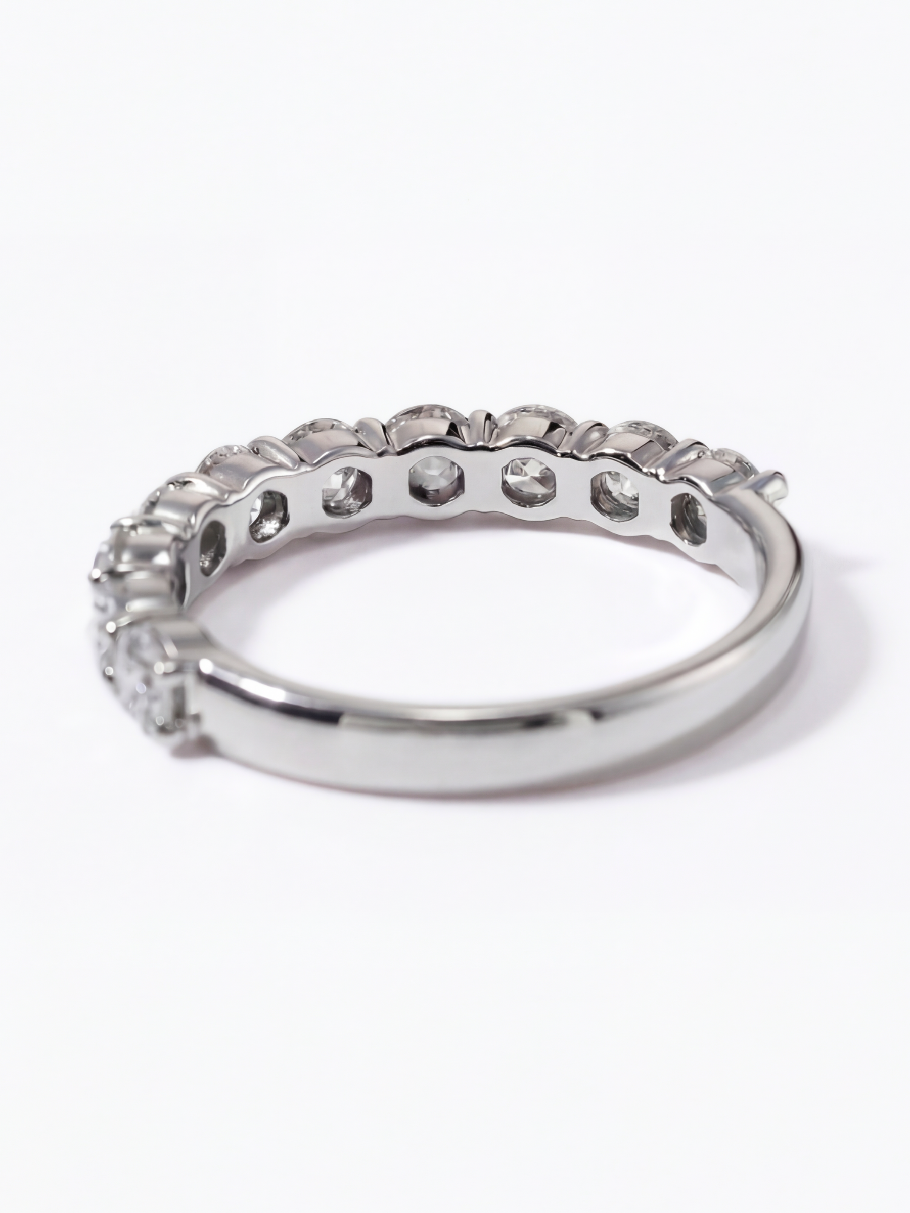 [Lumière] Half eternity ring 1ct Pt